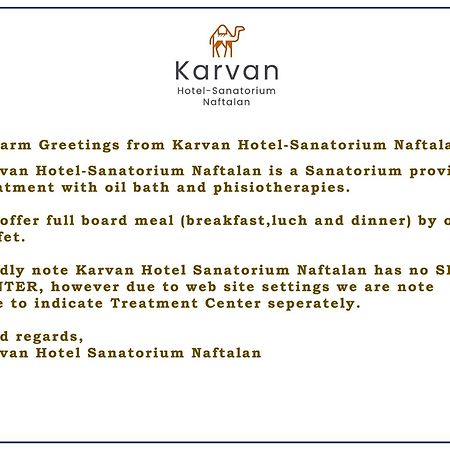Karvan Hotel Naftalan Buitenkant foto